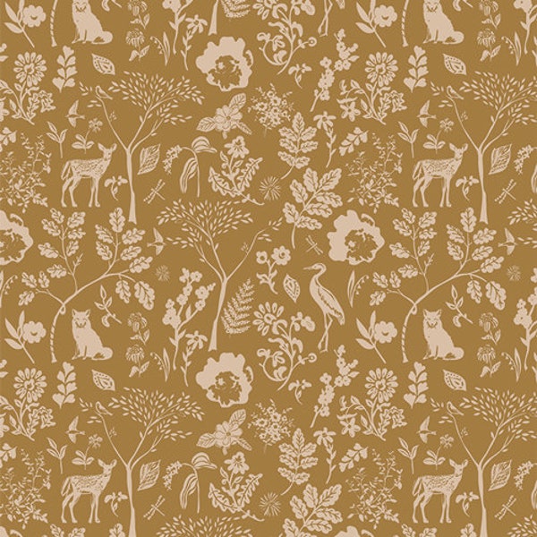 Willow Collection * Flora and Fauna Treasure WLW35613  by Art Gallery Fabrics  by Sharon Holland  Quilting Fabric by the Yard Cotton Fabric