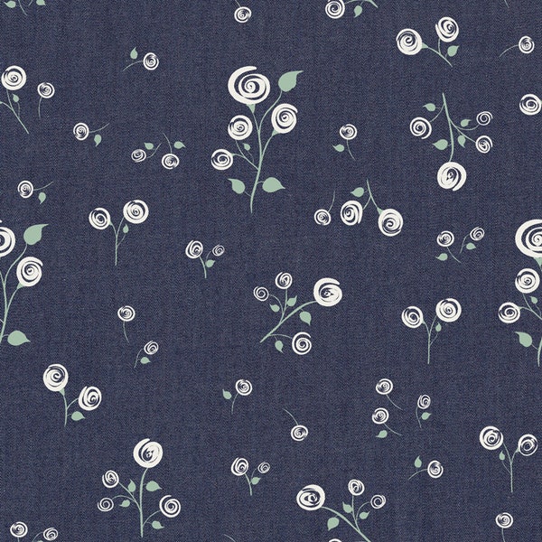 Clearance The Denim Studio Rosebud Falls DEN-P-1012 /  Quilt Fabric by Art Gallery Fabrics AGF by yard