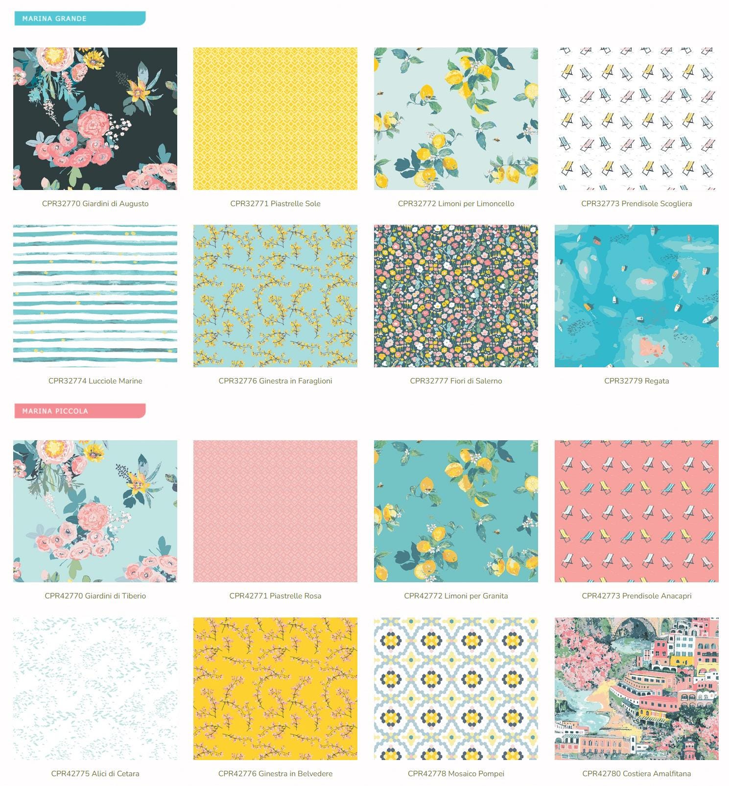 Backorder Capri Fabric Collection – Beach Fabric