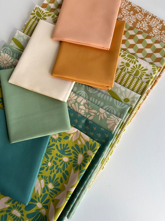 Evolve Collection 14 PCS Fat Quarter, Half Yard Bundles, by Suzy