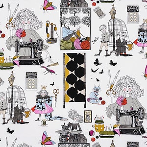 Backorder Early May Alexander Henry Cotton Quilt Fabric 8714B the ghastlies  a ghastlie craft