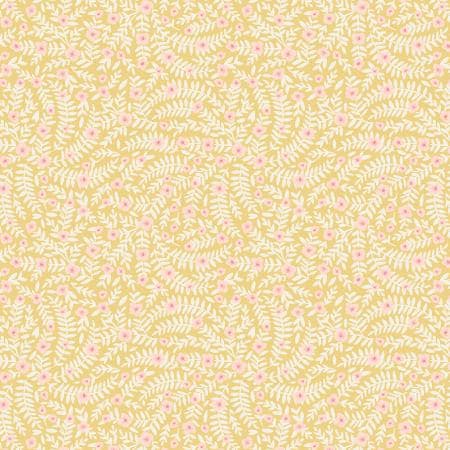 RP1607-YE1 Dahlia - Elodie - Yellow Fabric   Rifle Paper Co Cotton+Steel Quilt Cotton Fabric