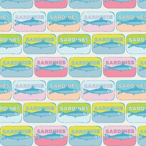 Coleção Costeira * Mar de Sardinhas COS87307 por Art Gallery Fabrics Yardage