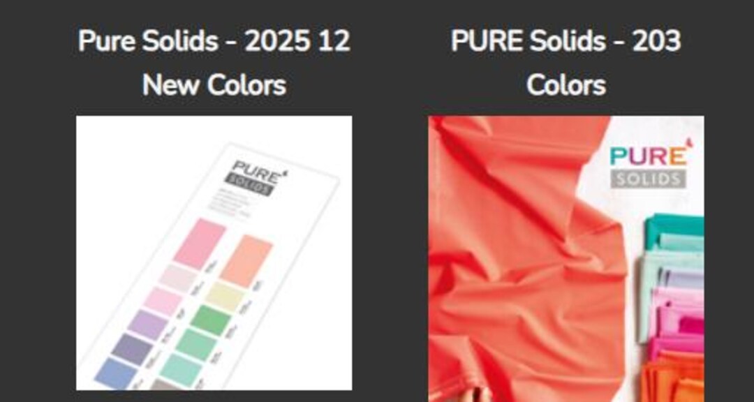 Backorder AGF Color Card New 2025 215 Pure Solids by Art Gallery ...