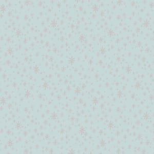 RP607-MI4M Holiday Classics - Starry Night - Mint Metallic Fabric   Rifle Paper Co Cotton+Steel