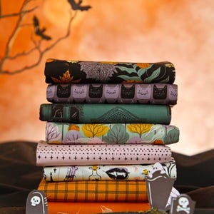 Ghostly & Haunted   Bundle    Art Gallery Fabrics   Fat Quarter  Bundle/ Half Yard / Yard Bundle 8  fabricshalloween Fabric