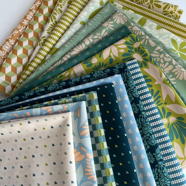 Evolve-kollektionen * Fat Quarter-paket 16 delar Art Gallery-tyger AGF-quiltpaket | Fat Quarter-paket | Half Yard-paket