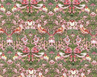 Liberty Fabrics Organic Tana Lawn  Strawberry Thief Spring Colorway B  01570007B