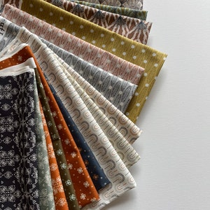 South Sister Kollektion von Ash Cascade Cotton + Steel Fat Quarter Bundle Half Yard Bundle 18 Stk