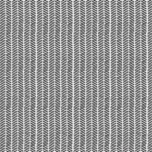 May include: Black and white chevron pattern with a repeating design of angled lines.