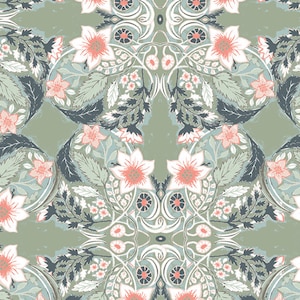 Ausverkauf Ornatile Vert PIC-39455 Malerische Kollektion Quilt Stoff von Art Gallery Fabrics AGF