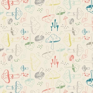 Hello, Bear  Collection  *  Morel Grove Powder  HBR-4432   Art Gallery Fabrics  Quilting Fabric  Cotton Fabric  Baby Fabric
