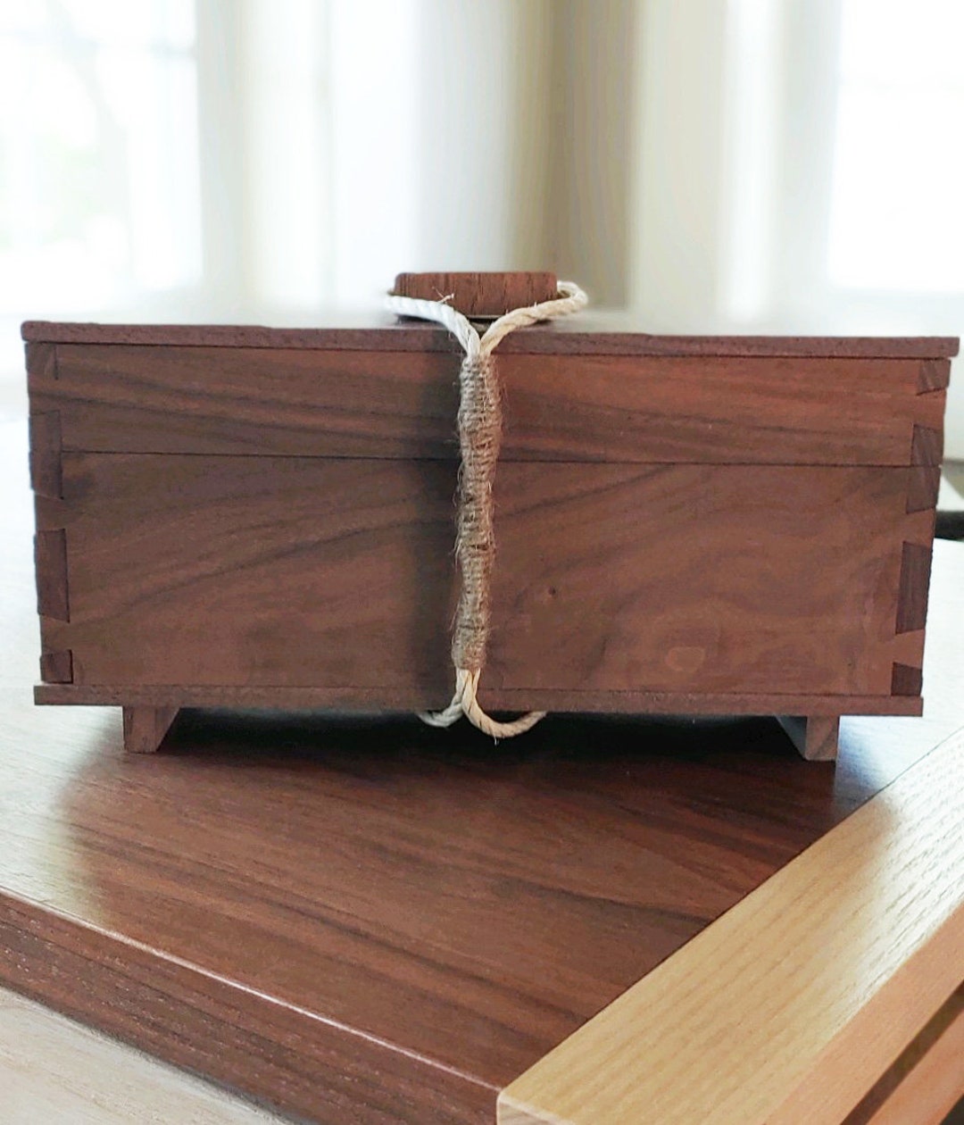 Rustic Walnut Tea Box - Etsy