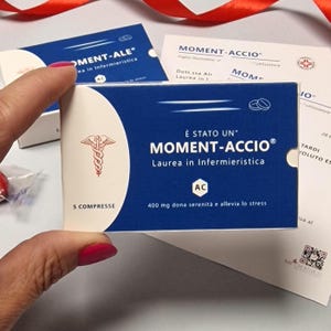 Scatolina per confetti, bomboniera Laurea Medicina e Farmacologia, farmacia, scatolina Porta confetti_box tipo medicinale