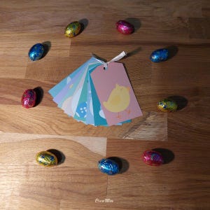 Étiquettes cadeaux pour Pâques - Design unique et original, Cadeaux de Pâques, Artisanales, Faits main, Pâques, Fabrication Française