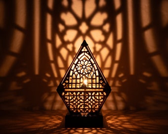 Gothic Cathedral Lamp - medieval shadow lantern