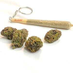 Faux Doobie Keychain – Fake Joint Keychain | Weed Keychain | Funny 420 Gift for Stoners | Cannabis-Inspired Accessory for Bags & Keys image 5