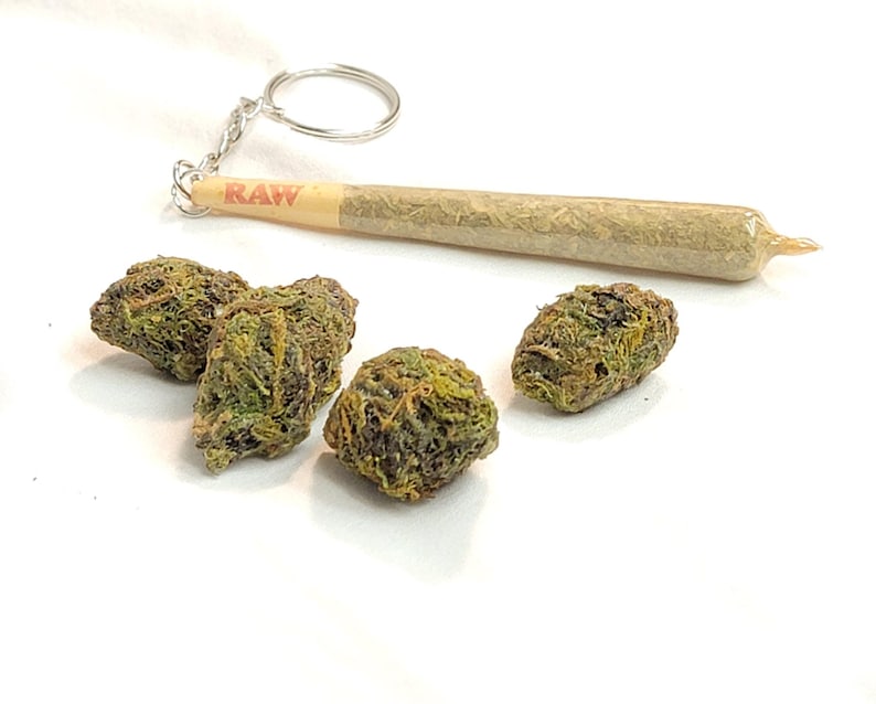 Faux Doobie Keychain – Fake Joint Keychain | Weed Keychain | Funny 420 Gift for Stoners | Cannabis-Inspired Accessory for Bags & Keys image 5