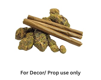 3-Pack Fake Blunts – Real Blunt Wraps, Ultra Realistic Prop Blunts, Handmade Faux Cannabis Blunt Set Weed Decor, Stoner Gift, 420 Photo Prop