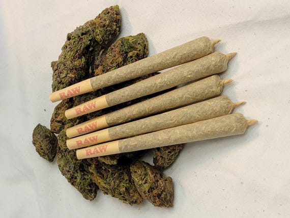 5-pack Fake Joints | Prop Doobies for Costumes, Skits, Pranks & Displays |  King Size Faux Pre-rolls | 420 Movie Props | Gag Gift Set