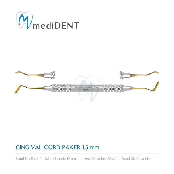 Gingival Cord Packer 1.5 Mm Dental Retraction Hand Instruments *New* CE