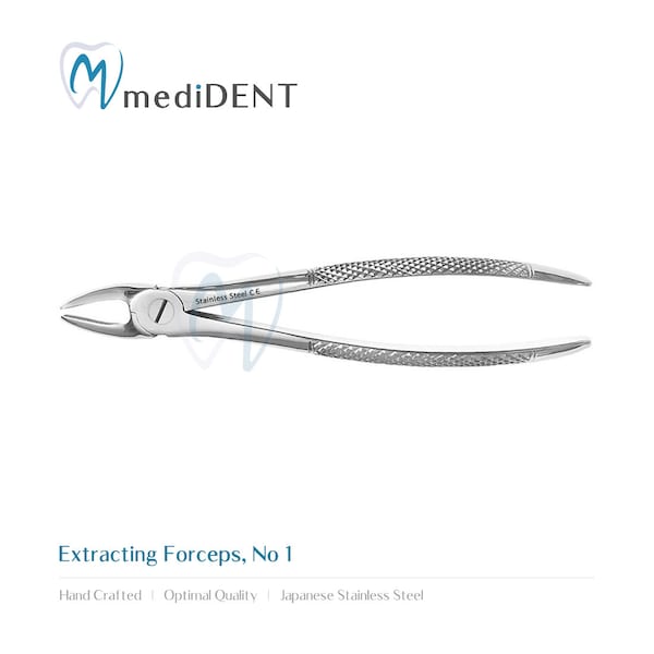 Tooth Extracting Forceps Dental Extraction Fig 1 Upper Incisors & Canines *New* CE