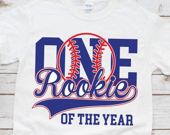 One Rookie of the year Svg, Baseball Birthday Boy Svg, Baseball First Birthday svg, Boys Birthday svg, Cut File For Cricut