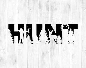 Deer Hunting SVG, Hunter Life Cut Files (Digital Download)