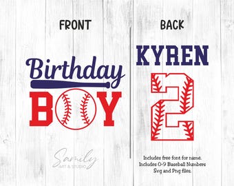 Baseball Birthday Boy Svg, Baseball Numbers Svg, Baseball First Birthday svg, Boys Birthday svg, Cut File For Cricut