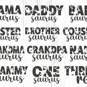 Mama Saurus Svg, Matching Family Svg, Mamasaurus Svg, Dinosaur Svg, Family Saurus Svg, Dinosaur Family Svg, Svg Files for Cricut, Saurus Svg