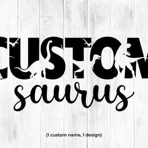 Custom Saurus Svg, Custom Birthday svg, Dinosaur Svg, custom design
