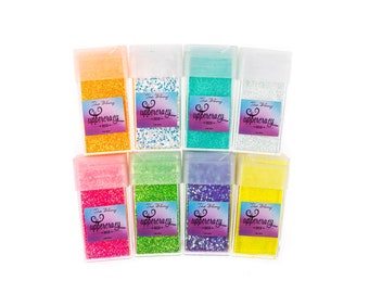 Promo Bundle of 8 glitter shakers,  Crafting Sprinkles, DIY Glitter,nail art , resin art, Fake bake supplies