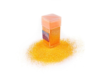 Fine Glitter – Neon Orange , 1.5oz Crafting Glitter, DIY Glitter,nail art , make up glitter, resin art, Fake bake supplies