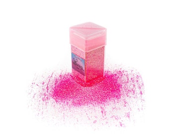 Fine Glitter – Neon Pink , 1.5oz Crafting Glitter, DIY Glitter,nail art , make up glitter, resin art, Fake bake supplies
