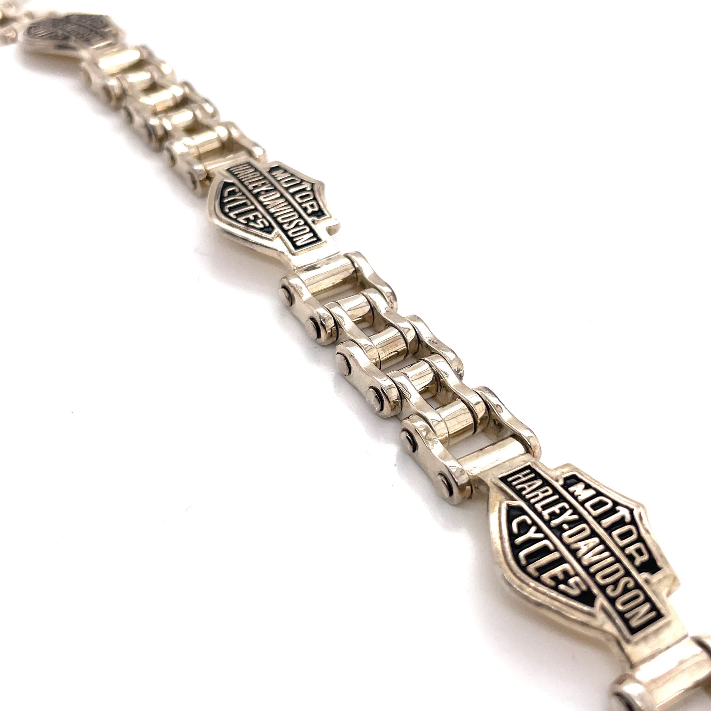 アクセサリー 80s Harley Davidson Bracelet Silver925 925 Silver Motor Harley Cycles Chain Bracelet - Etsy