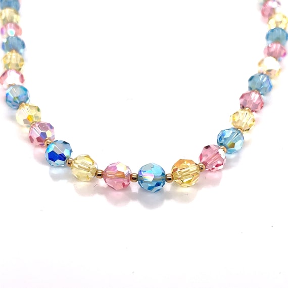14KT Yellow Gold Multi Color Gem Beaded Necklace - image 1