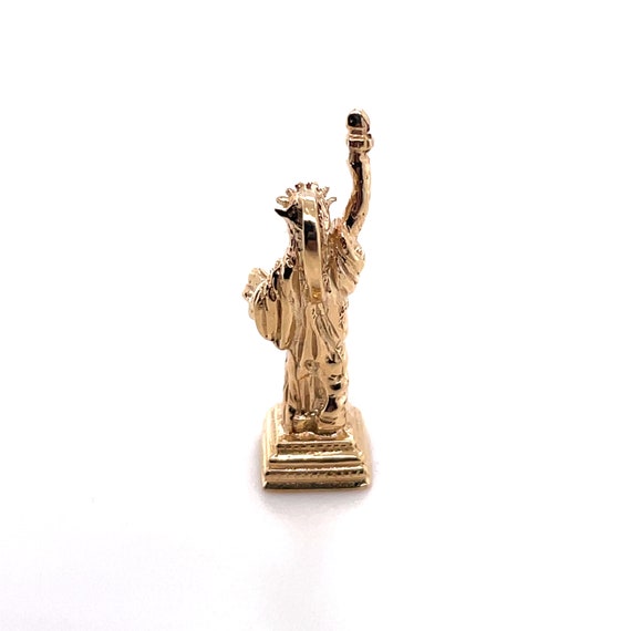 14KT Yellow Gold Statue of Liberty Solid Gold Cha… - image 3