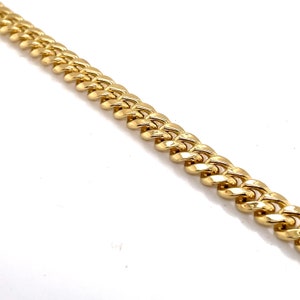 14KT Yellow Gold Cuban Link Unisex Bracelet