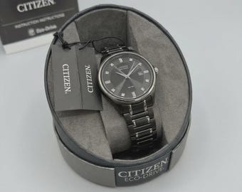 Citizen Ladies Watch Very Rare Vintage Two-Tone Case Gray Dial Silver Bracelet Vintage Citizen Silver & Gold Two Tone Womens Eco-drive  main image 3