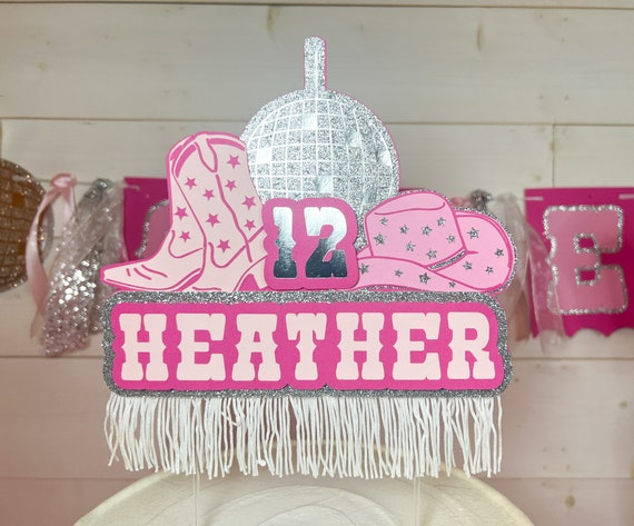  Disco Cowgirl Birthday Cake Toppers - NOVBAUB 48PCS Let's Go  Girls Party Decorations Hot Pink Cowgirl Birthday Party Decorations Disco  Bachelorette Party Supplies Cupcake Toppers for Women Girls : Grocery 