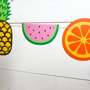 Twotti Frutti Birthday Garland: Summer Fruit Party Decor