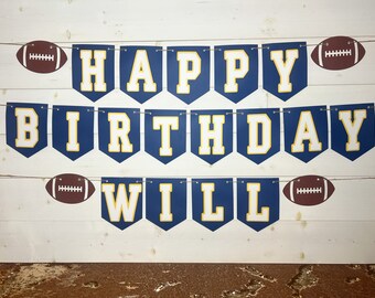 Football Birthday Banner: Sports Theme Party Decor