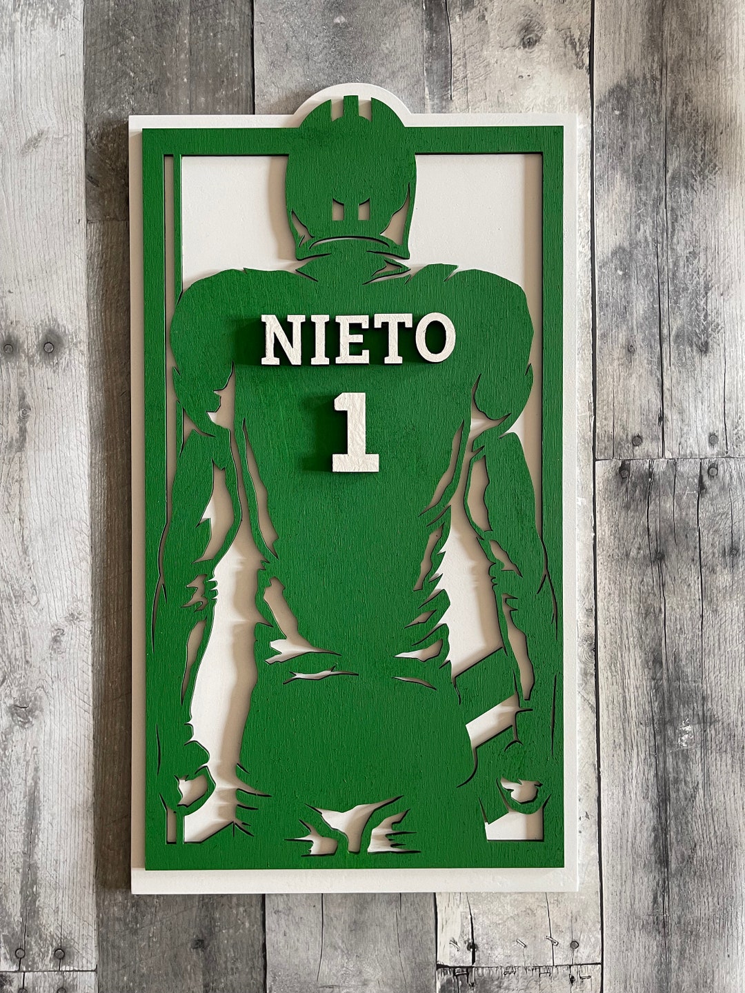Football Player Sign Examples Custom Football Player Sign, Personalized Last Name Player Sign - Etsy