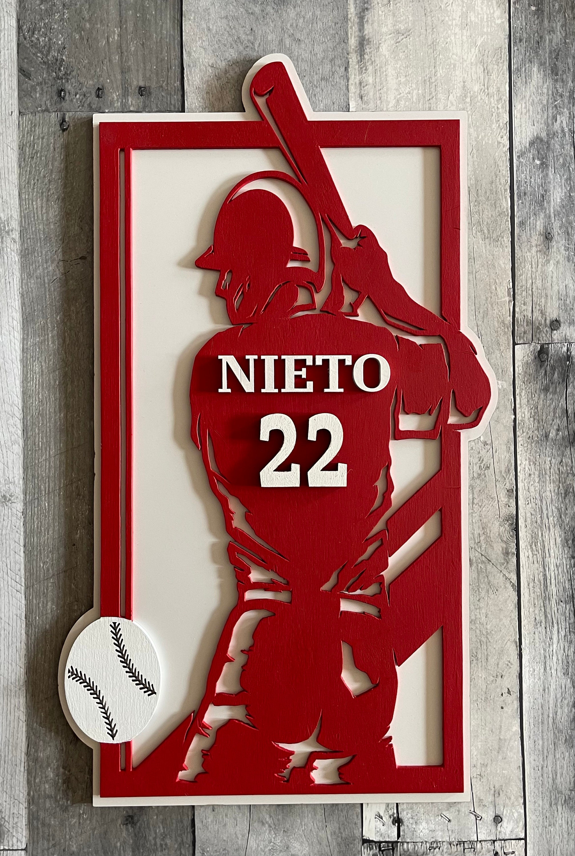 Personalized Baseball Name Plaque - Etsy