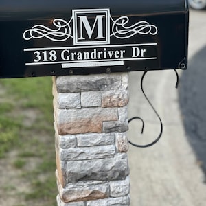 Address Mailbox decal - Mailbox Personalization, Mailbox sticker, Custom