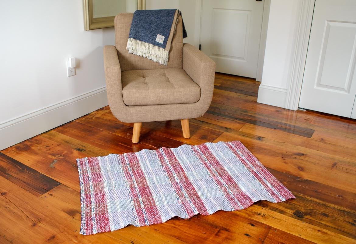 Upcycled Rag Patriot is a Handcrafted Rag Rug Made From Upcycled 100% Cotton ...