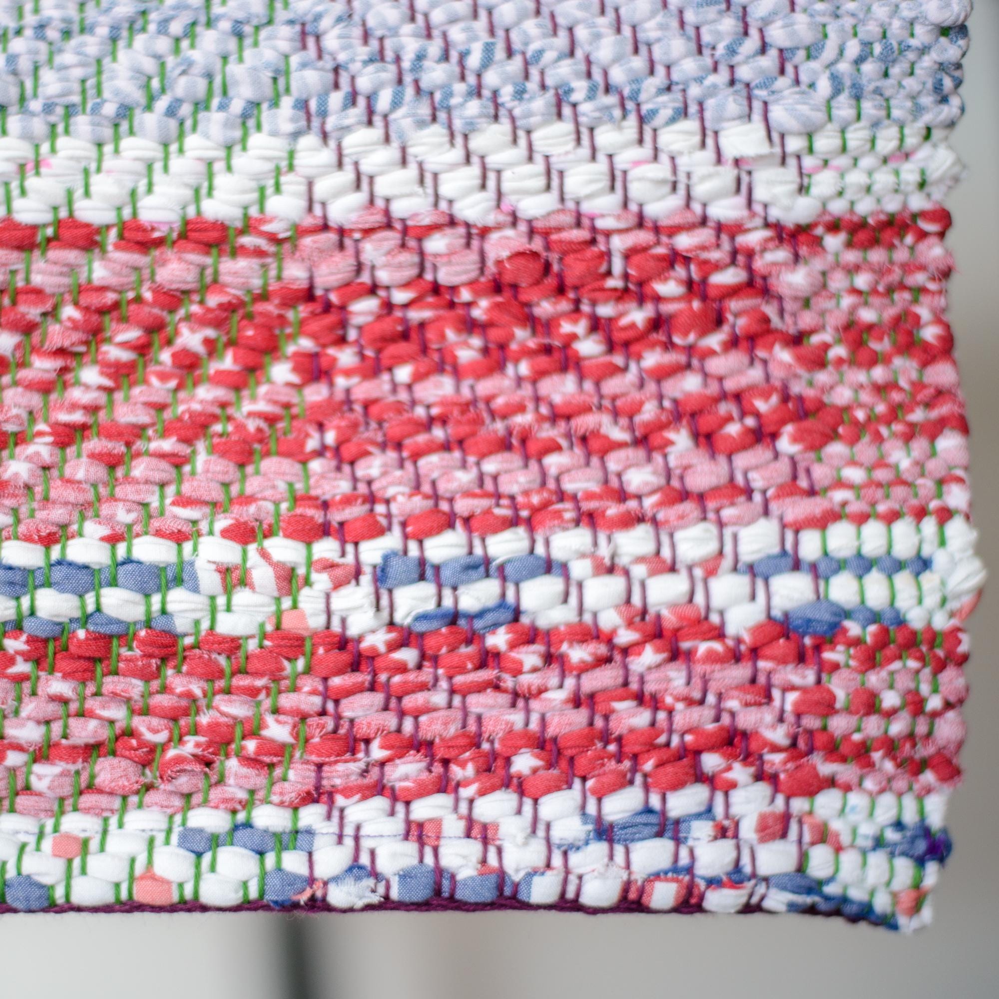 Upcycled Rag Patriot is a Handcrafted Rag Rug Made From Upcycled 100% Cotton ...