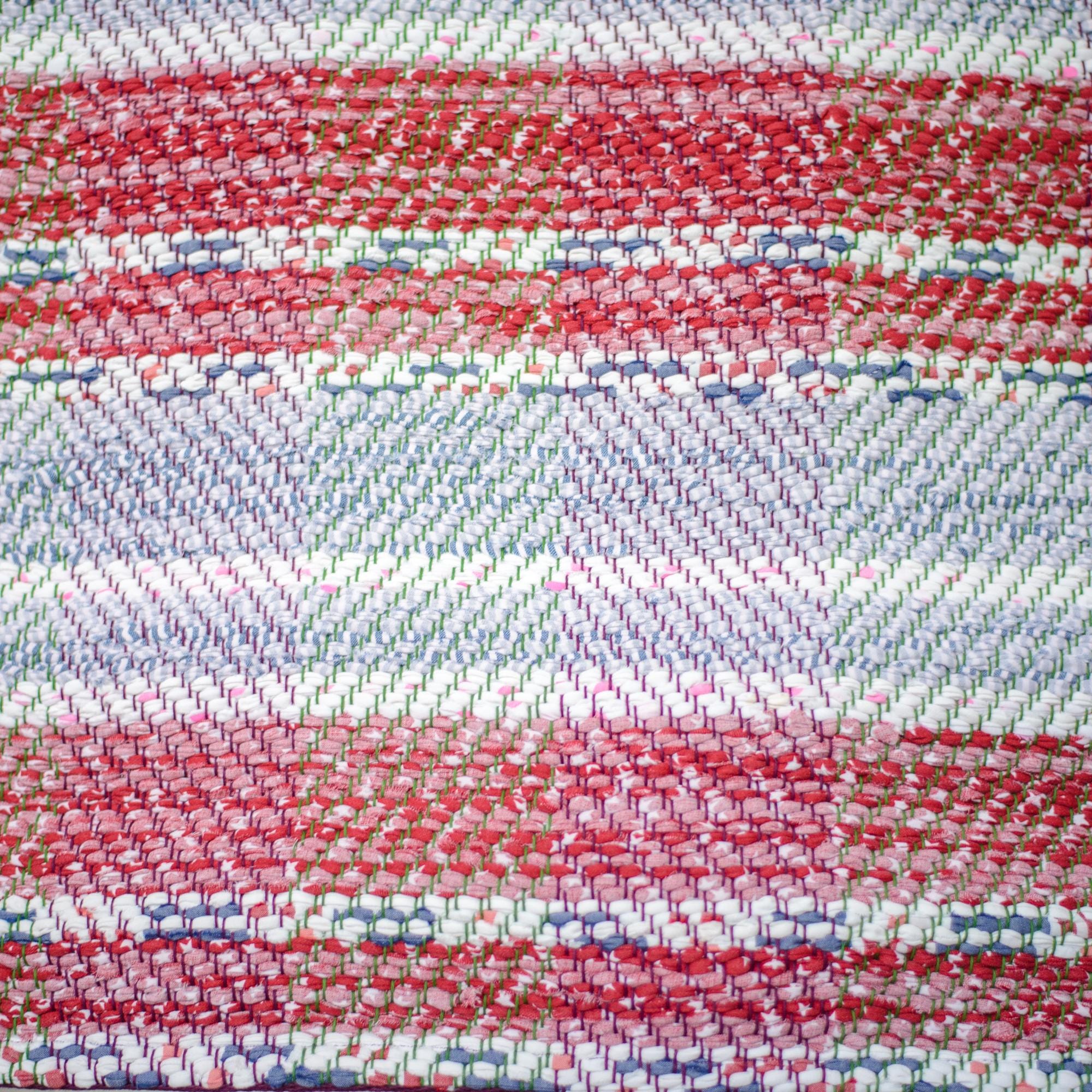 Upcycled Rag Patriot is a Handcrafted Rag Rug Made From Upcycled 100% Cotton ...