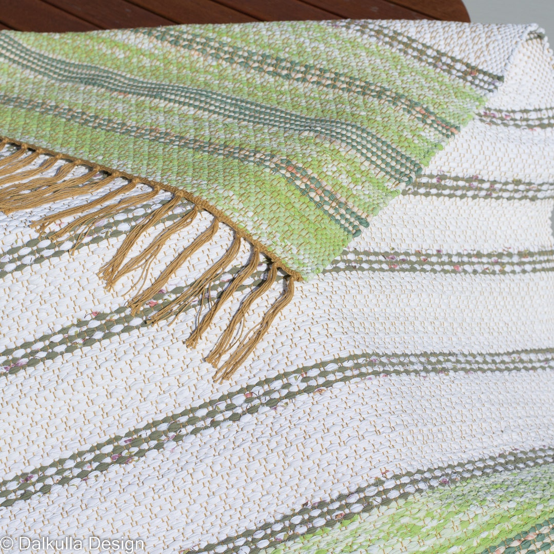 Modern Rag Colours Eco-friendly Designer Handwoven Modern Upcycled Rag Rug/runner - Vivid ...