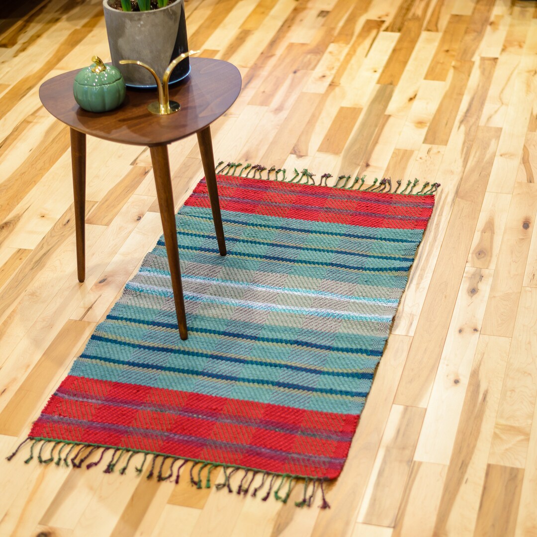 Swedish Rag Rug christmas in January Etsy